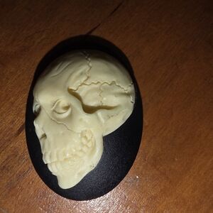 Steampunk Human Skull Cameo Mold, Jewelry Making - Resin / Polymer  Clay 3x2 Cm